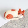 Hawthorn Handmade Cat Brooch Felting Kit - Cat Brooch Felting Kit - undefined Fancy Tiger Crafts Co-op