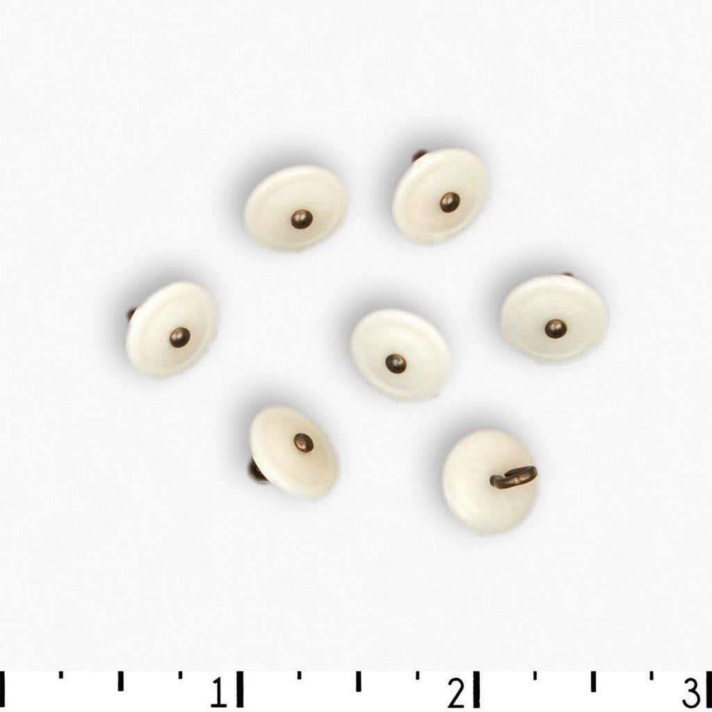 Textile Garden Corozo Metal Shank Button 12mm - Corozo Metal Shank Button 12mm - undefined Fancy Tiger Crafts Co-op