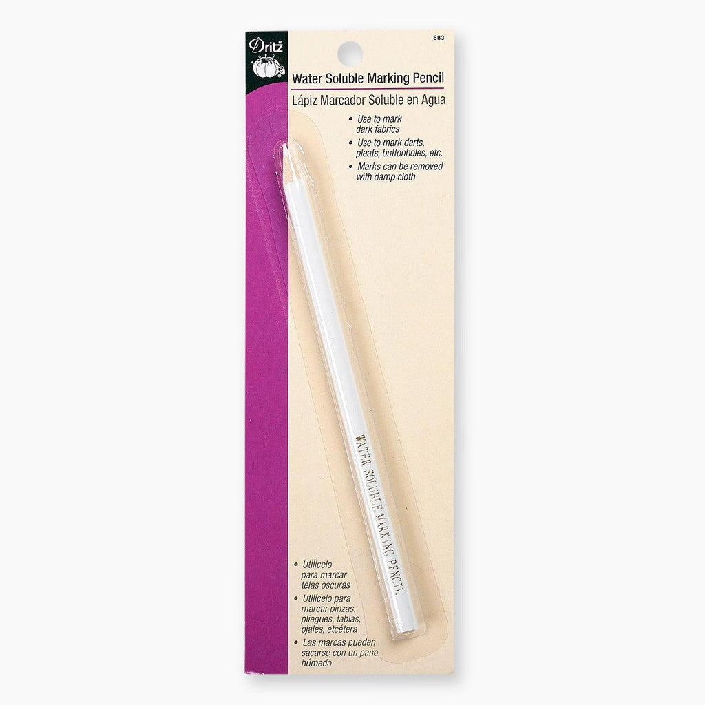 Dritz Water Soluble Marking Pencil - White - Water Soluble Marking Pencil - White - undefined Fancy Tiger Crafts Co-op